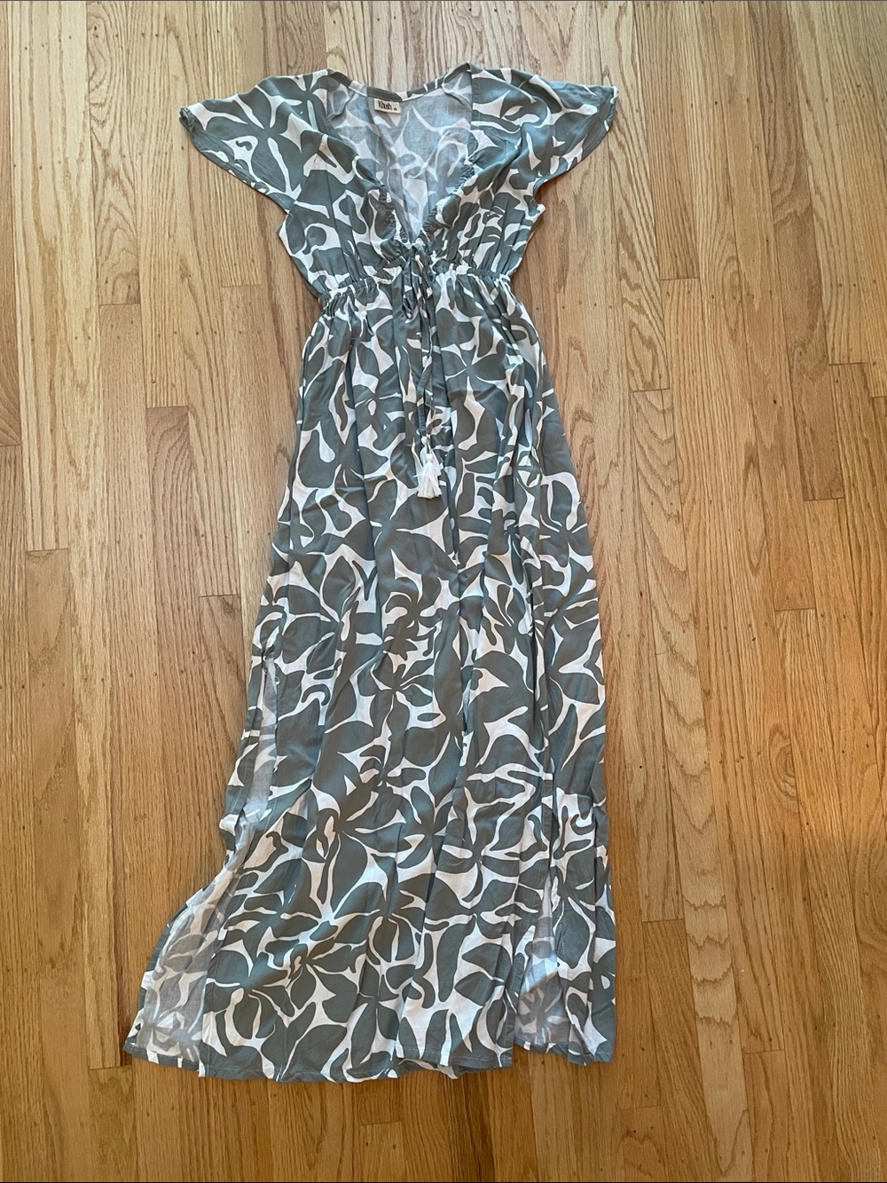 Patterned Rayon Kush Maxi Dress - XS